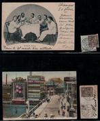 China - Franse postkantoren 1894 - 2 ansichtkaarten +, Postzegels en Munten, Postzegels | Azië, Gestempeld