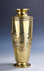 Vaas - Messing - China - Draken vaas • 1900s. (Zonder, Antiek en Kunst