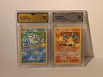 Pokémon - 4 Graded card - Blastoise, Charizard, Gyarados,, Nieuw