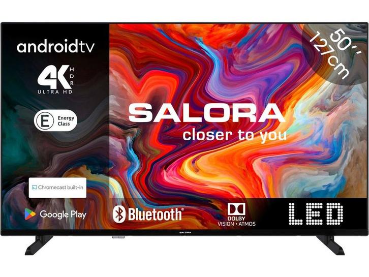 Salora SMART50TV - Smart TV - 50 Inch - 4K Ultra HD - WiFi -, Huis en Inrichting, Woonaccessoires | Overige, Nieuw, Verzenden