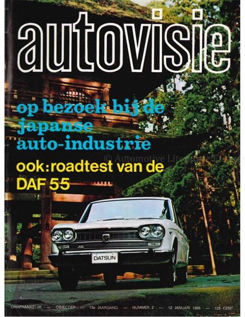 1968 AUTOVISIE MAGAZINE 02 NEDERLANDS, Boeken, Auto's | Folders en Tijdschriften, Ophalen of Verzenden