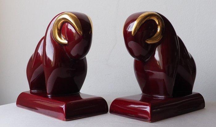 CAB Céramique dArt de Bordeaux - Serre-livres (2) -, Antiek en Kunst, Kunst | Designobjecten