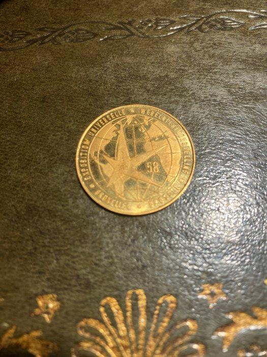 België. Medal 1958- Exposition universelle de Bruxelles, Postzegels en Munten, Munten en Bankbiljetten | Toebehoren