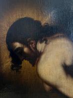 École italienne (XVII) - Scuola Caravaggesca Cristo alla, Antiquités & Art, Art | Peinture | Classique