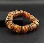Heavy Cognac 42g Amber Armband – Goudbruin Fossiel, Antiek en Kunst, Curiosa en Brocante