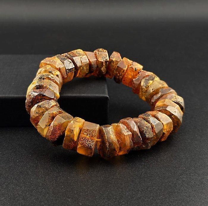 Heavy Cognac 42g Amber Armband – Goudbruin Fossiel, Antiek en Kunst, Curiosa en Brocante