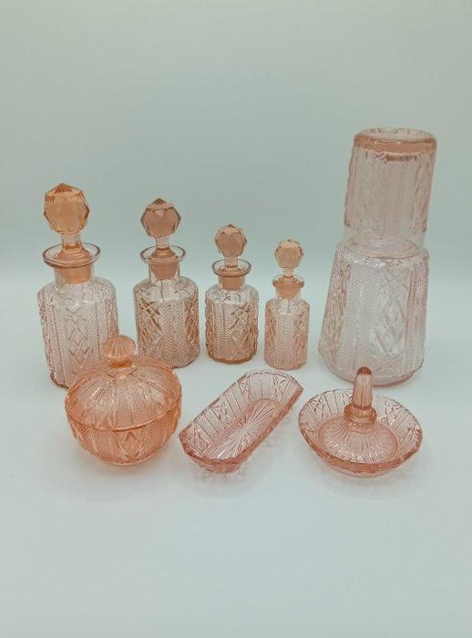 Art déco Ensemble de toilette - Brockwitz - Verre -, Antiek en Kunst, Antiek | Glaswerk en Kristal