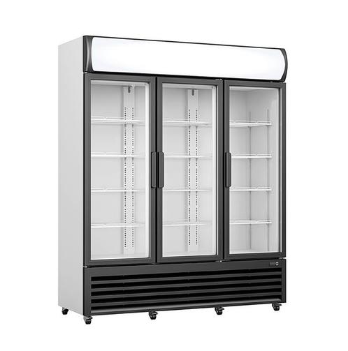 SARO Koelkast met glasdeur en reclame display - GTK 1065, Zakelijke goederen, Horeca | Keukenapparatuur, Koelen en Vriezen, Verzenden