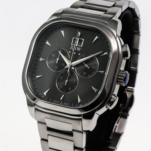RSW - Swiss Chronograph - RSWC121-SS-3 - Zonder Minimumprijs, Handtassen en Accessoires, Horloges | Heren