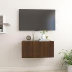 vidaXL Tv-hangmeubel 60x30x30 cm bewerkt hout bruin, Huis en Inrichting, Kasten |Televisiemeubels, Verzenden, Nieuw