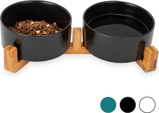 2dekans | Voerbak Hond - Drinkbak - Met Standaard - 2x 800, Animaux & Accessoires, Accessoires pour chats, Enlèvement ou Envoi