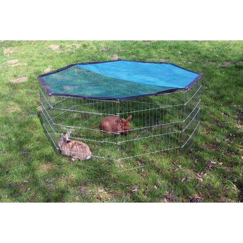 Enclos dextérieur zingué avec porte+filet 57 x 56 cm -, Dieren en Toebehoren, Stalling en Weidegang