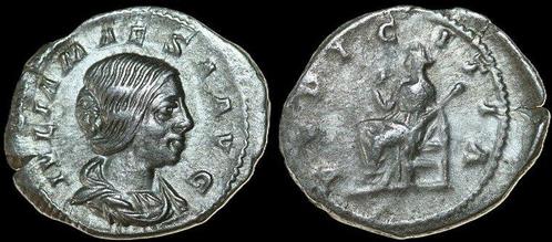 Ad 218-224 n Chr Julia Maesa augusta, Ad 218-224/5 Ar Den..., Postzegels en Munten, Munten en Bankbiljetten | Verzamelingen, Verzenden