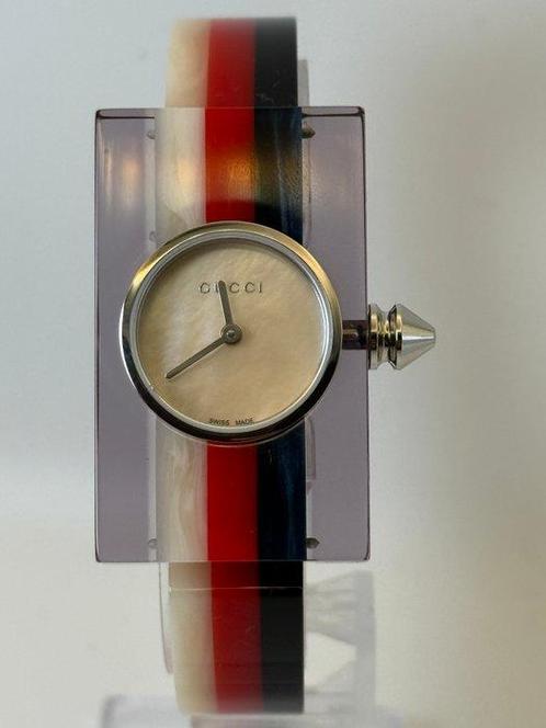 Gucci - Plexiglas Ladies Swiss Quartz Bangle Watch - Zonder, Handtassen en Accessoires, Horloges | Heren