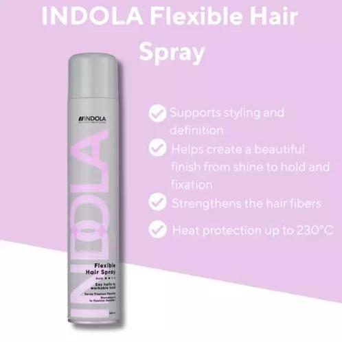 Indola Flexible Hairspray (Texturizing Spray), Handtassen en Accessoires, Uiterlijk | Haarverzorging, Nieuw, Verzenden