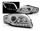 LED Tube koplampen Chrome geschikt voor Audi A4 B7, Auto-onderdelen, Verzenden, Nieuw, Audi