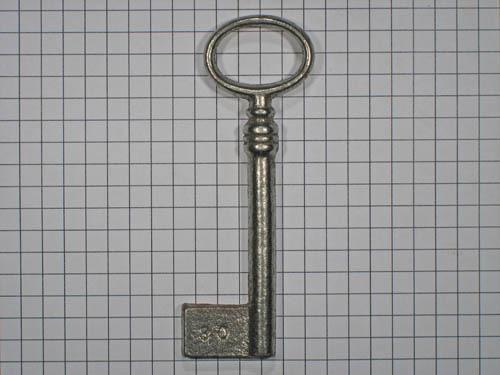 Sleutel gietijzer met gat 80 mm, Doe-het-zelf en Bouw, Hang- en Sluitwerk, Klink of Kruk, Nieuw, Overige materialen
