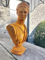 Beeld, Bust of Greek goddess - Artemis - 30 cm - Gietijzer, Antiek en Kunst