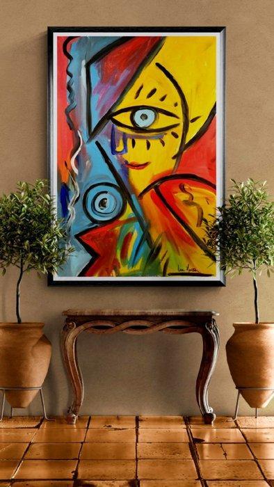 Luc Mora - My eye - XXL, Antiquités & Art, Art | Objets design