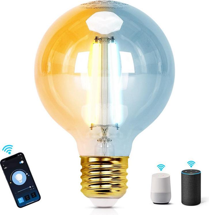E27 LED lamp - Dimbaar - Filament lamp - 6W - Aigostar, Huis en Inrichting, Lampen | Overige, Verzenden