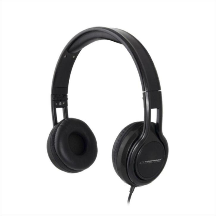 Esperanza EH211K hooftelefoon zwart, Computers en Software, Headsets, Nieuw, Ophalen of Verzenden