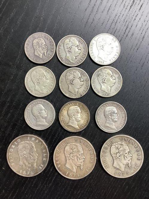 Italië. 1863-1915  (Zonder Minimumprijs), Postzegels en Munten, Munten | Europa | Niet-Euromunten