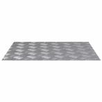 vidaXL Trap Tread Rechthoekig 4 pcs Zilver 60 x 50 cm, Doe-het-zelf en Bouw, Verzenden, Nieuw