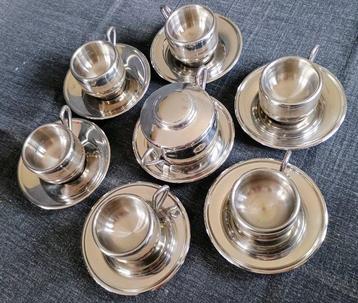 Meber Inox - Koffieservies (14) - IJzer - Echt model