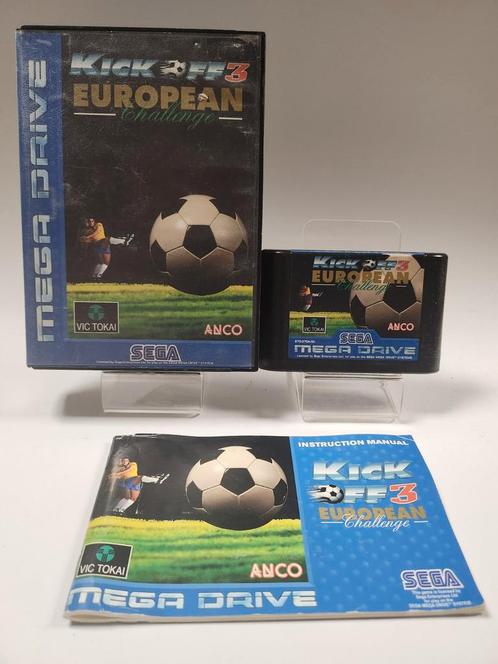 Kick Off 3 European Challenge Sega Mega Drive, Games en Spelcomputers, Games | Sega, Zo goed als nieuw, Ophalen of Verzenden