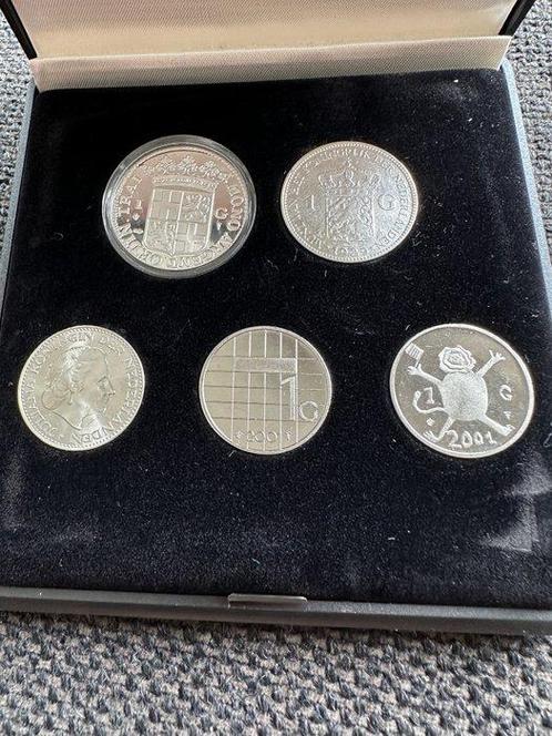 Pays-Bas. Diverse zilveren uitgifte in cassette (Sans Prix, Postzegels en Munten, Munten | Nederland