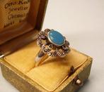 Zonder minimumprijs - Ring Zilver - 3.30ct. tw. Chalcedoon -, Handtassen en Accessoires, Ringen, Nieuw