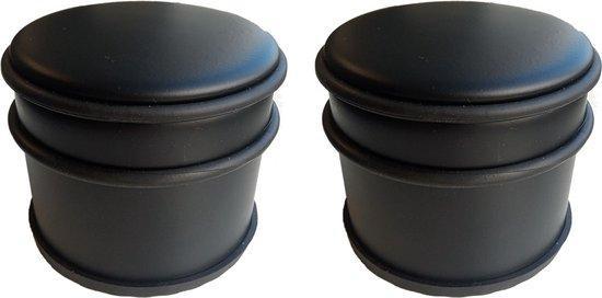 2dekans | BRASQ Set van 2 Deurstoppers - Deurstopper Zwart, Huis en Inrichting, Woonaccessoires | Deurstoppers, Ophalen of Verzenden