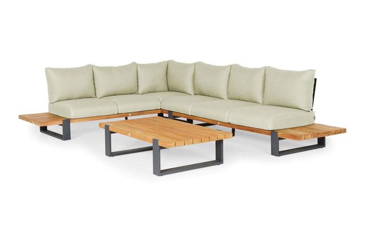 Suns Nardo loungeset 6-zits soft green links |, Tuin en Terras, Tuinsets en Loungesets