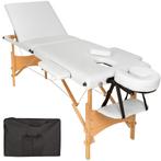 3 zone massagetafel Daniel, matras + tas - wit, Sports & Fitness, Produits de massage, Verzenden