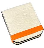 Santoni - Santoni white  saffiano leather wallet -