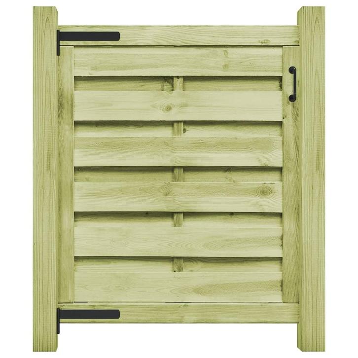 vidaXL Poort 100x100 cm groen geïmpregneerd grenenhout, Tuin en Terras, Tuinpoorten, Nieuw, Verzenden