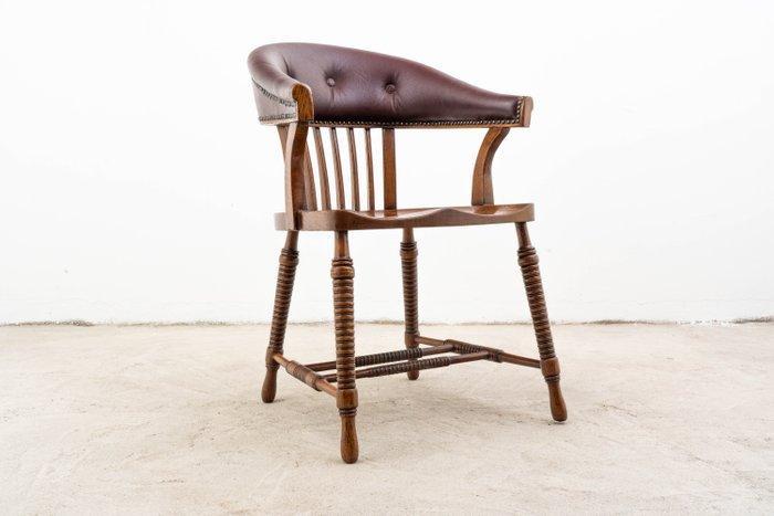 F. O. Schmidt - Adolf Loos - Fauteuil - kantoorstoel - Eik,, Antiek en Kunst, Antiek | Meubels | Stoelen en Sofa's