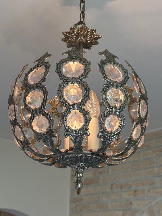Lamp - Kristal, Messing, Antiek en Kunst, Curiosa en Brocante