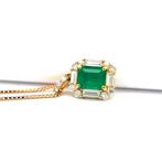 Ketting met hanger - 18 karaat Geel goud - 1.52ct. tw.