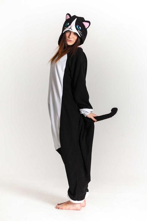 Onesie Zwarte Kat Pak XL-XXL Poezenpak Kostuum Zwart Poes Di, Kleding | Dames, Carnavalskleding en Feestkleding, Nieuw, Ophalen of Verzenden