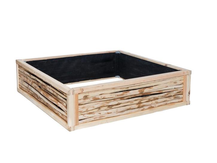 Moestuinbak hout 90 x 90 x 30 cm, Tuin en Terras, Bloembakken en Plantenbakken, Verzenden