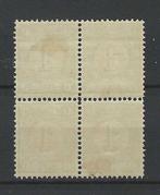 Nederland 1876 - Cijfer in blokje met plaatfouten - NVPH, Postzegels en Munten, Gestempeld