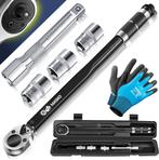 MASKO® Momentsleutel 6-dlg. Set 40-210Nm 1/2 CV incl. 3 dop, Verzenden, Nieuw