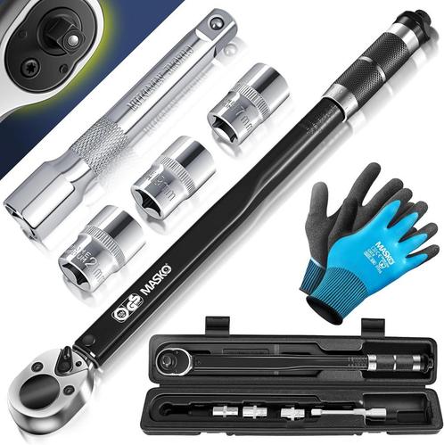 MASKO® Momentsleutel 6-dlg. Set 40-210Nm 1/2 CV incl. 3 dop, Doe-het-zelf en Bouw, Gereedschap | Overige machines, Verzenden