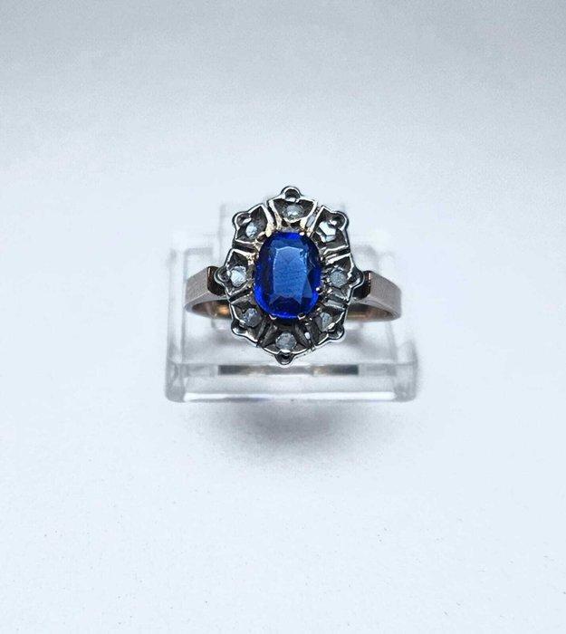 Zonder Minimumprijs - Ring - 18 karaat Roségoud, Witgoud -, Handtassen en Accessoires, Ringen