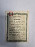 Frankrijk. Lot de 10 titres financiers anciens avec coupons