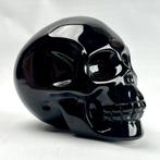 Obsidiaan Fijne zwarte obsidiaan schedel - Hoogte: 9 cm -