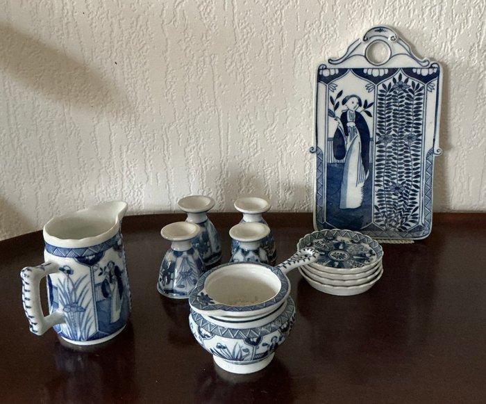 Mosa Maastricht - Tafelservies - Lange Lijs decor 206 -, Antiek en Kunst, Antiek | Glaswerk en Kristal