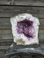 Geen reserve € Amethist Geode Amethist - Hoogte: 28 cm -, Verzamelen, Mineralen en Fossielen