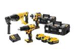 Veiling - DeWalt combiset DCK372M3T 7-delig, Doe-het-zelf en Bouw, Nieuw